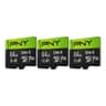 PNY 64GB Elite-X microSDXC Card (3-Pack)