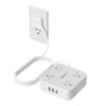 TESSAN 10ft Surge Protector, 8 AC + 3 USB with 20W USB-C (900J)