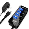 Atolla 4-Port USB 3.0 Hub with Smart Charging Port