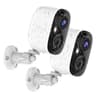 Tziarp 2K Wireless Outdoor Security Camera (2-Pack)