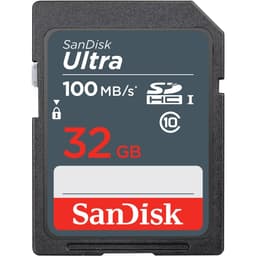 SanDisk 32GB Ultra SDHC Memory Card (100MB/s)