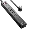 Yintar 6ft Surge Protector, 6 AC + 3 USB (1,680J)