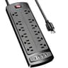 ALESTOR 12-Outlet Surge Protector with 4 USB (2,700J)