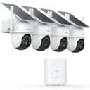 aosu Solar-Powered Outdoor Security Camera Kit (4-Cam)
