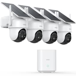 aosu Solar-Powered Outdoor Security Camera Kit (4-Cam)