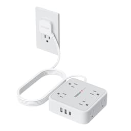 TESSAN 10ft Surge Protector, 8 AC + 3 USB with 20W USB-C (900J)