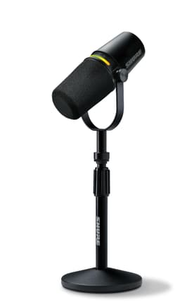 Shure MV7+ USB-C & XLR Podcast Dynamic Mic with Stand