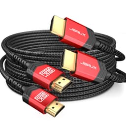 JSAUX 10K HDMI 2.1 Cable 2-Pack 10ft