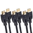 Amazon Basics HDMI 2.0 Cable, 3-Pack, 6ft